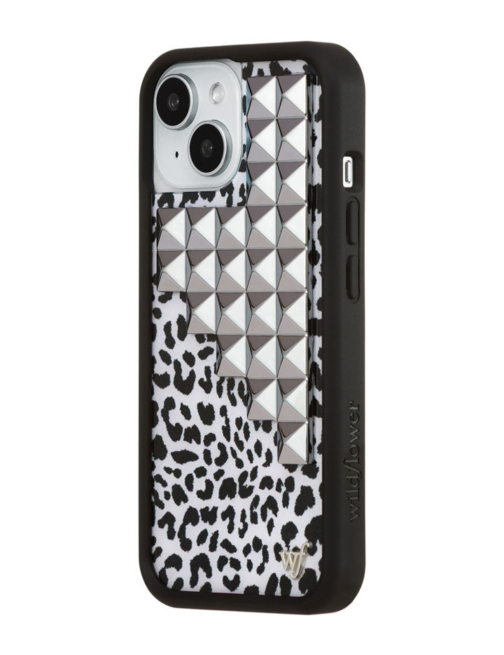 Wildflower Snow Meow Stud iPhone Case