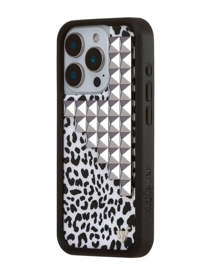 Wildflower Snow Meow Stud iPhone Case