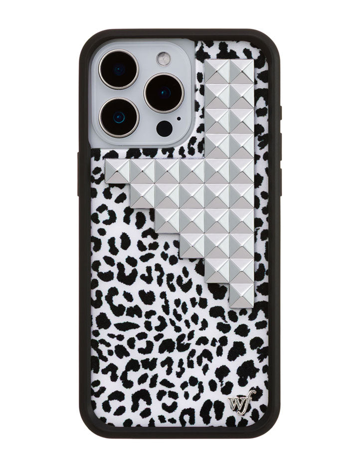 Wildflower Snow Meow Stud iPhone Case