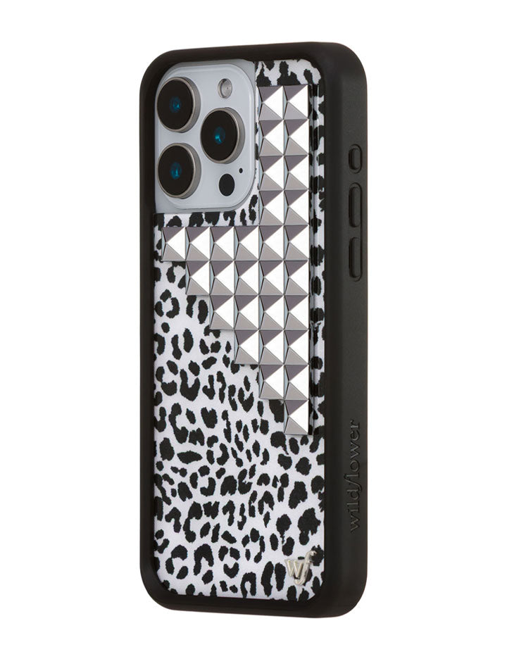 Wildflower Snow Meow Stud iPhone Case