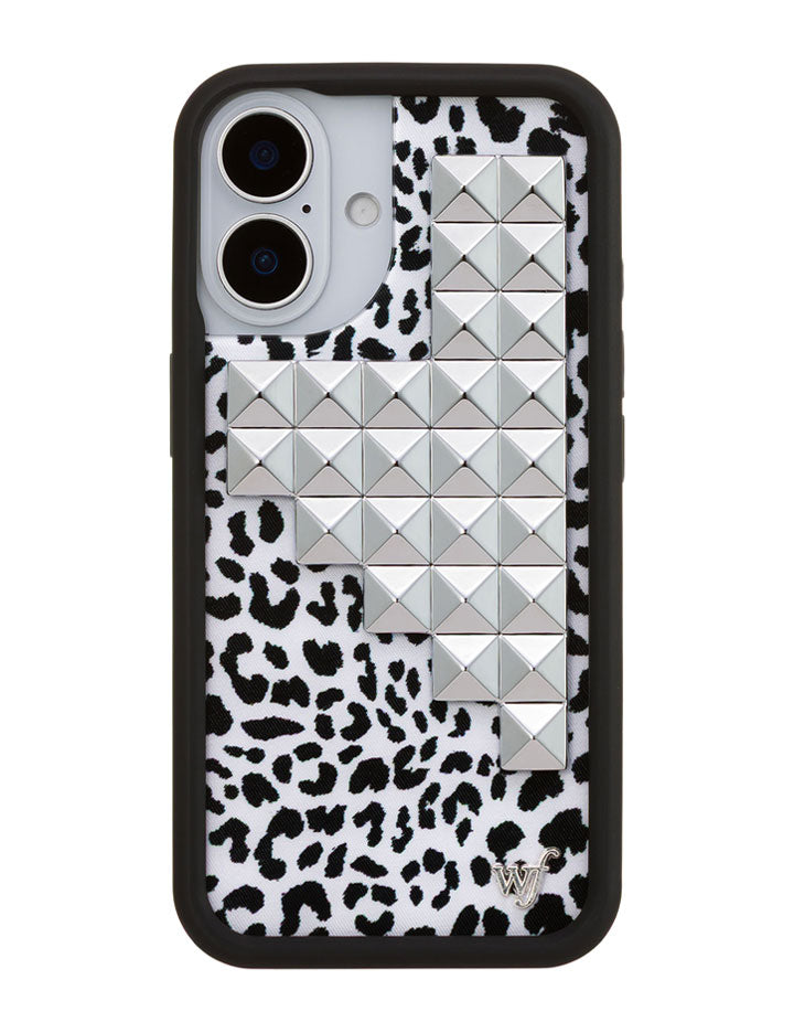 Wildflower Snow Meow Stud iPhone Case