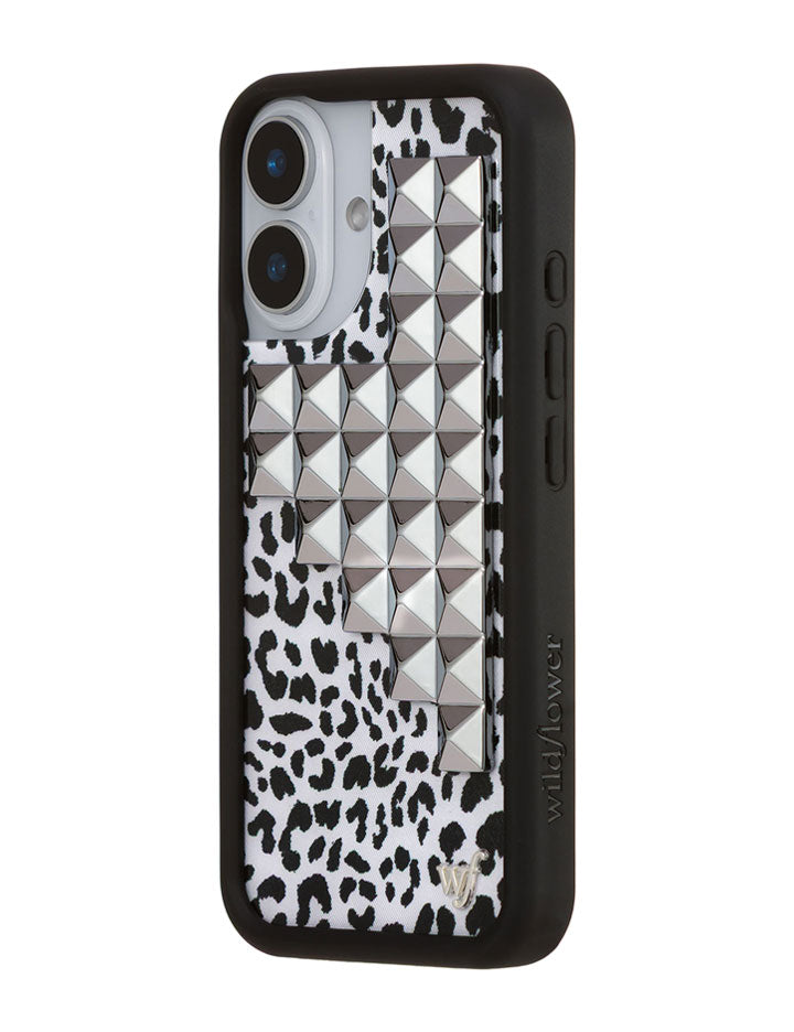 Wildflower Snow Meow Stud iPhone Case