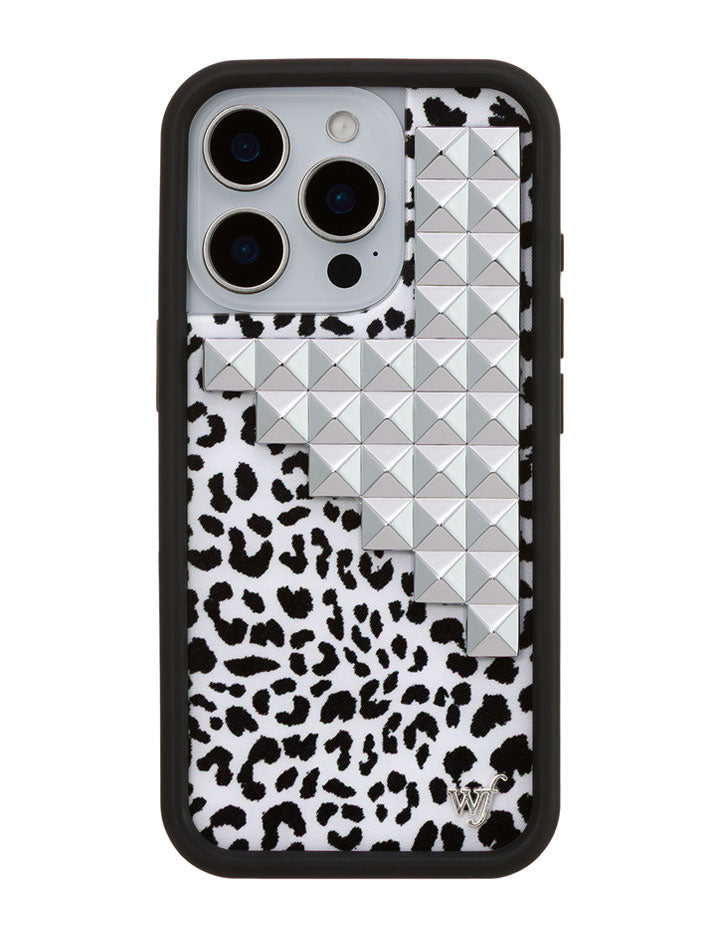 Wildflower Snow Meow Stud iPhone Case
