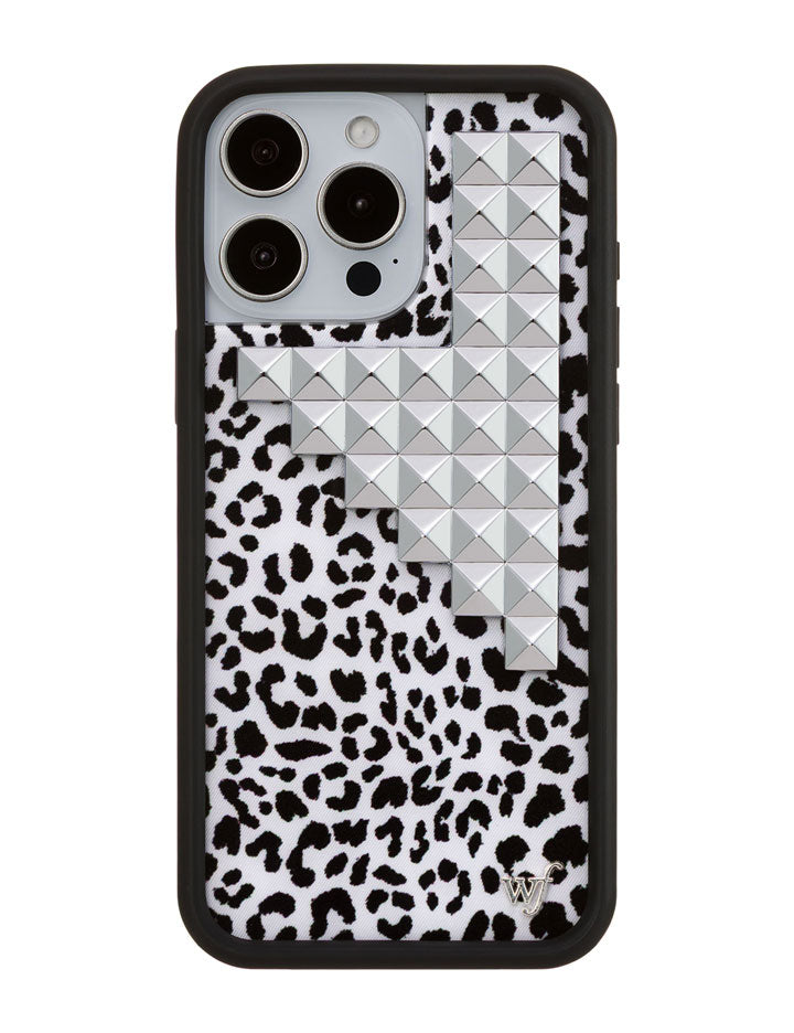 Wildflower Snow Meow Stud iPhone Case