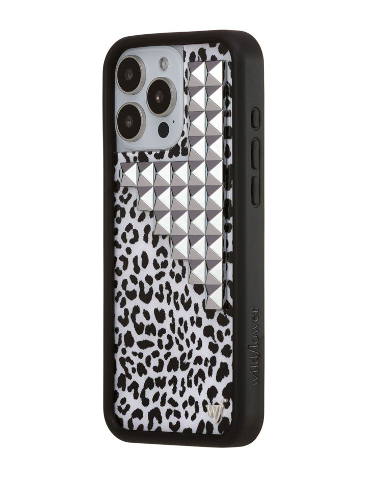 Wildflower Snow Meow Stud iPhone Case