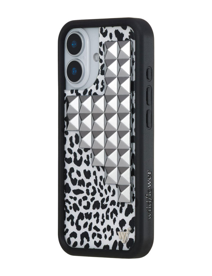 Wildflower Snow Meow Stud iPhone Case