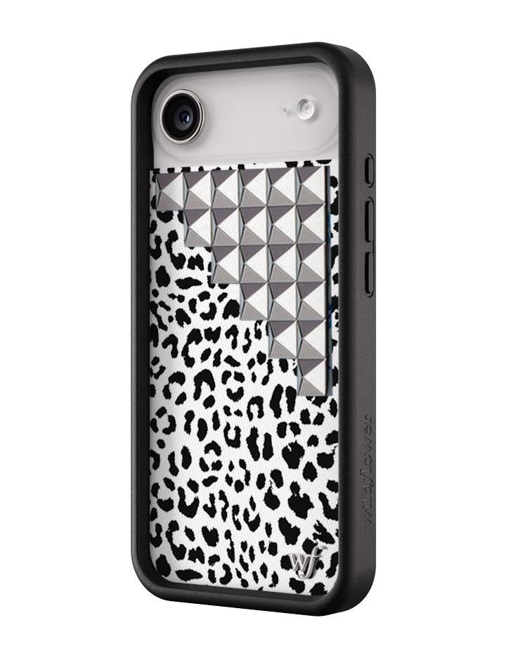 Wildflower Snow Meow Stud iPhone Case