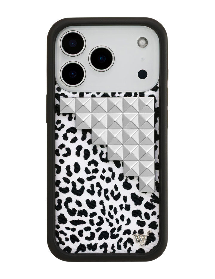 Wildflower Snow Meow Stud iPhone Case