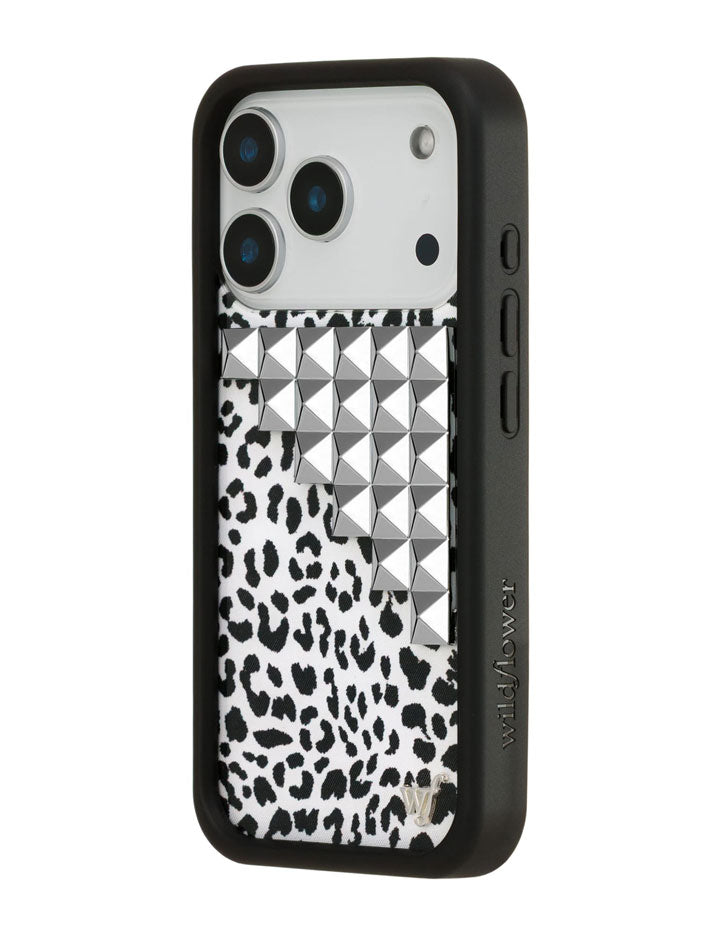 Wildflower Snow Meow Stud iPhone Case
