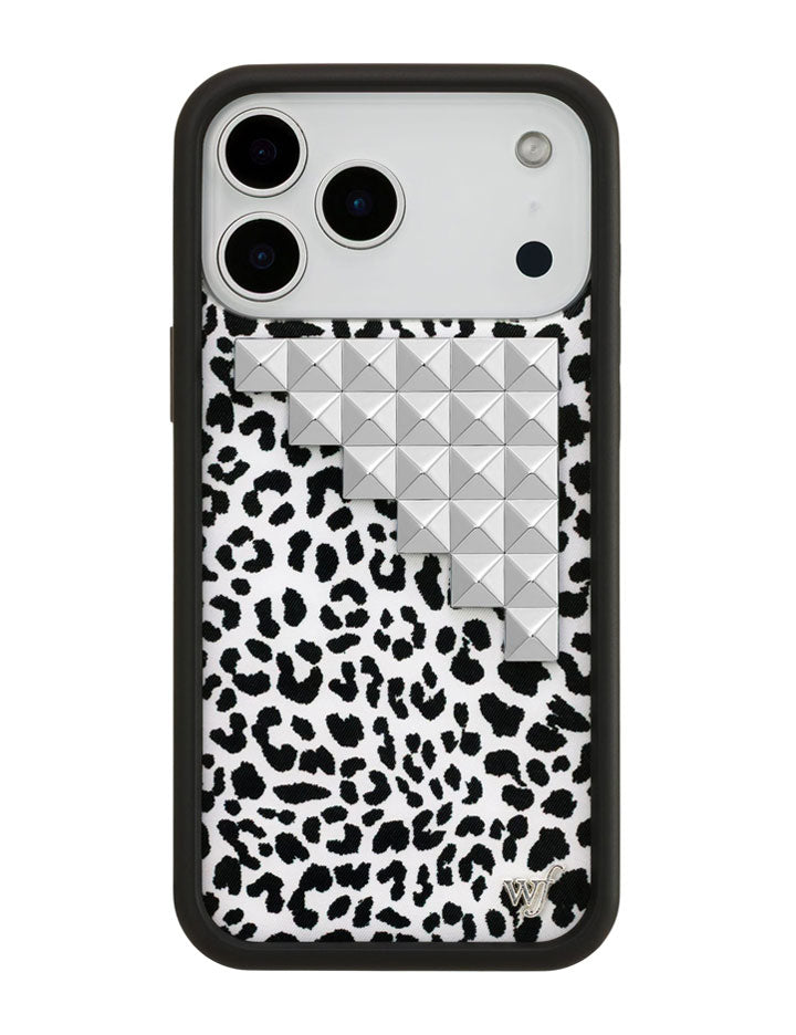 Wildflower Snow Meow Stud iPhone Case