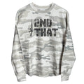 I Second That Dark Grey (Front) Corded Poncho