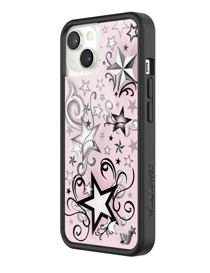 Wildflower Star Tattoo iPhone Case