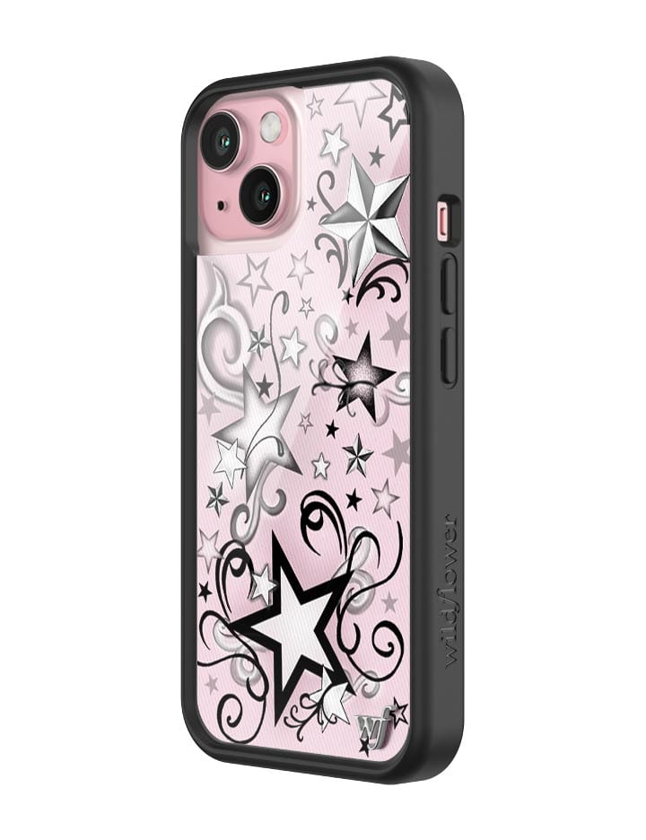 Wildflower Star Tattoo iPhone Case