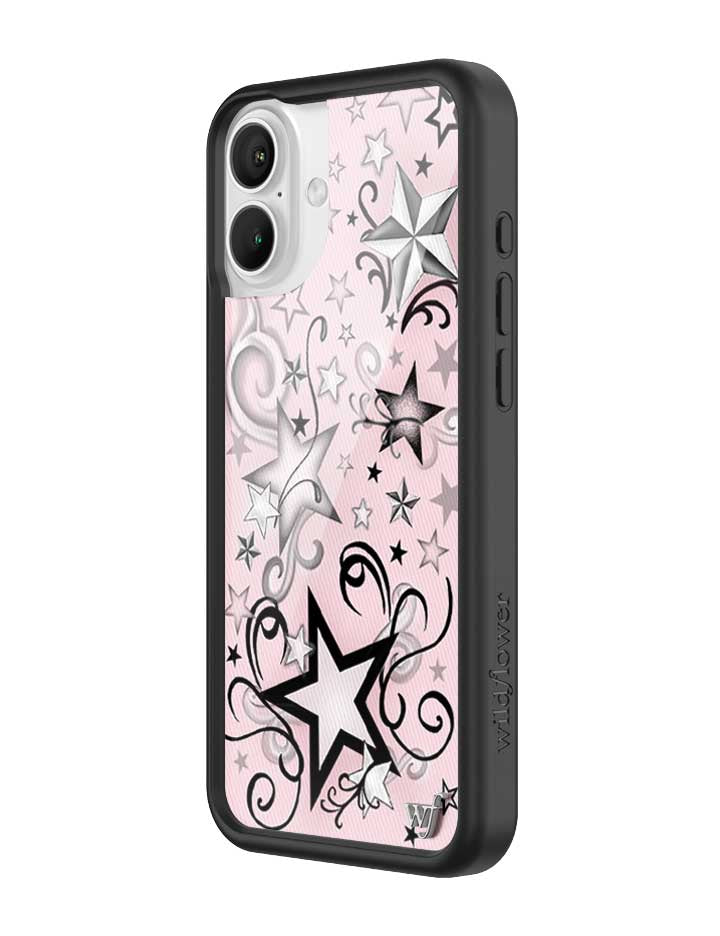 Wildflower Star Tattoo iPhone Case