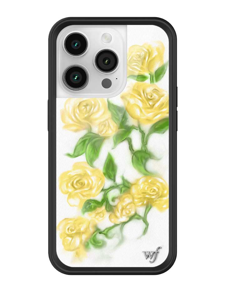Wildflower Yellow Roses iPhone Case