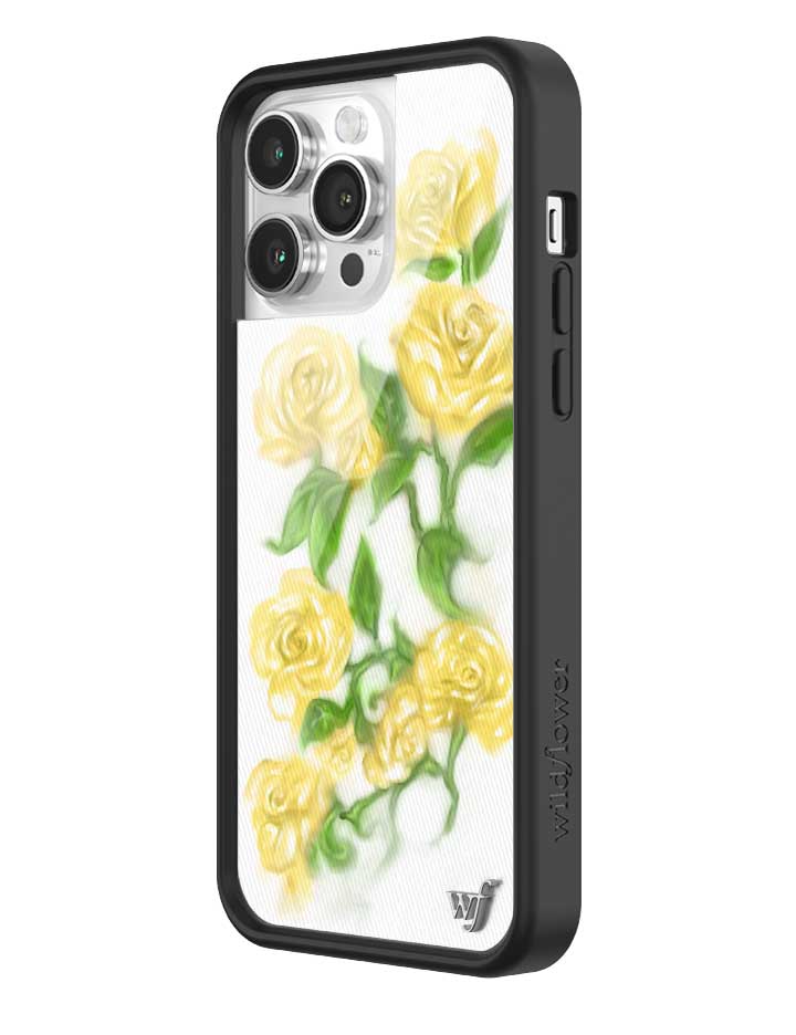 Wildflower Yellow Roses iPhone Case