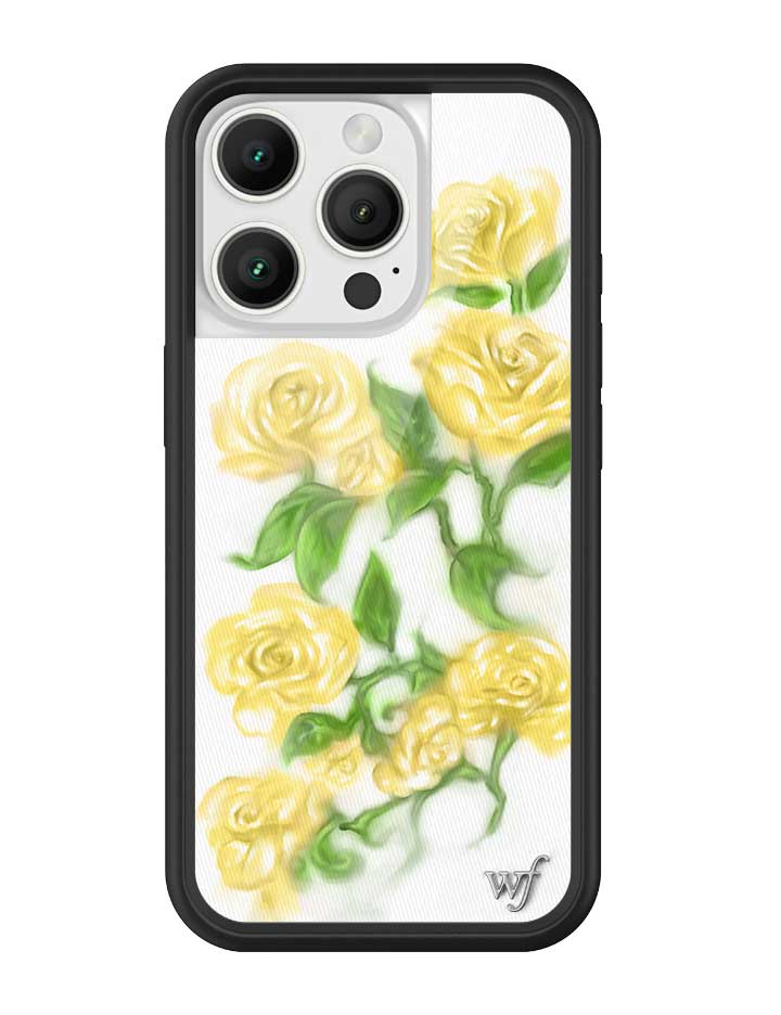 Wildflower Yellow Roses iPhone Case