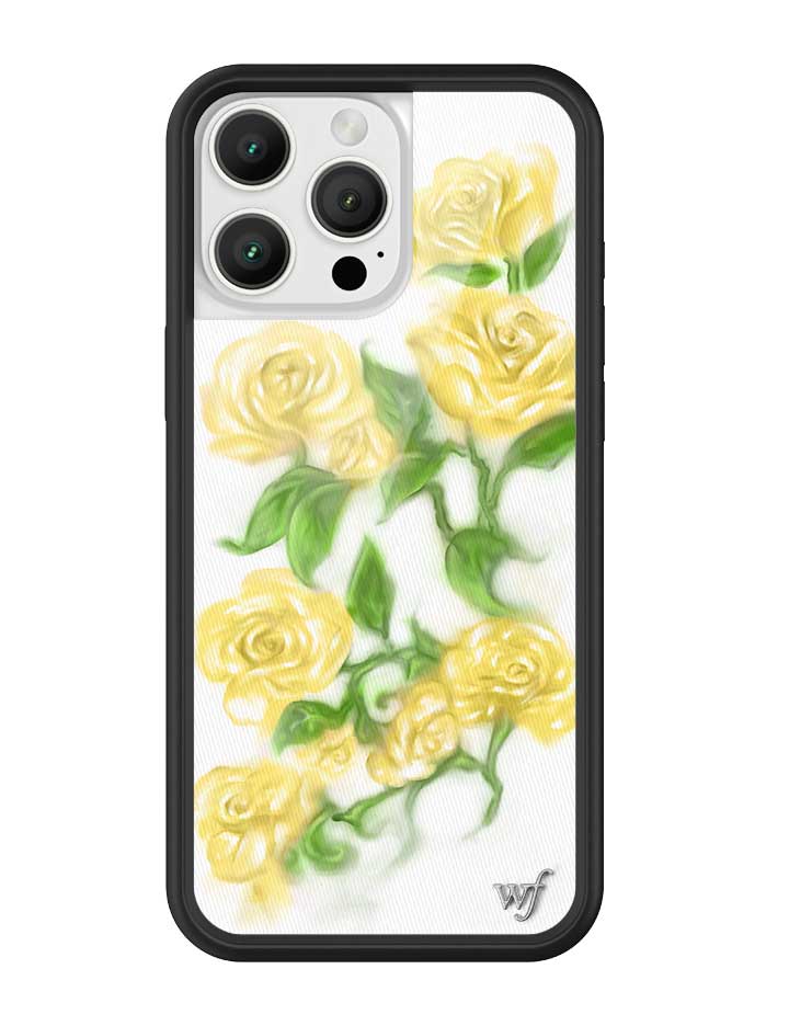 Wildflower Yellow Roses iPhone Case