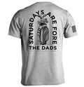 Saturdays Are For The Dads Funny Golf T-Shirt – Grey