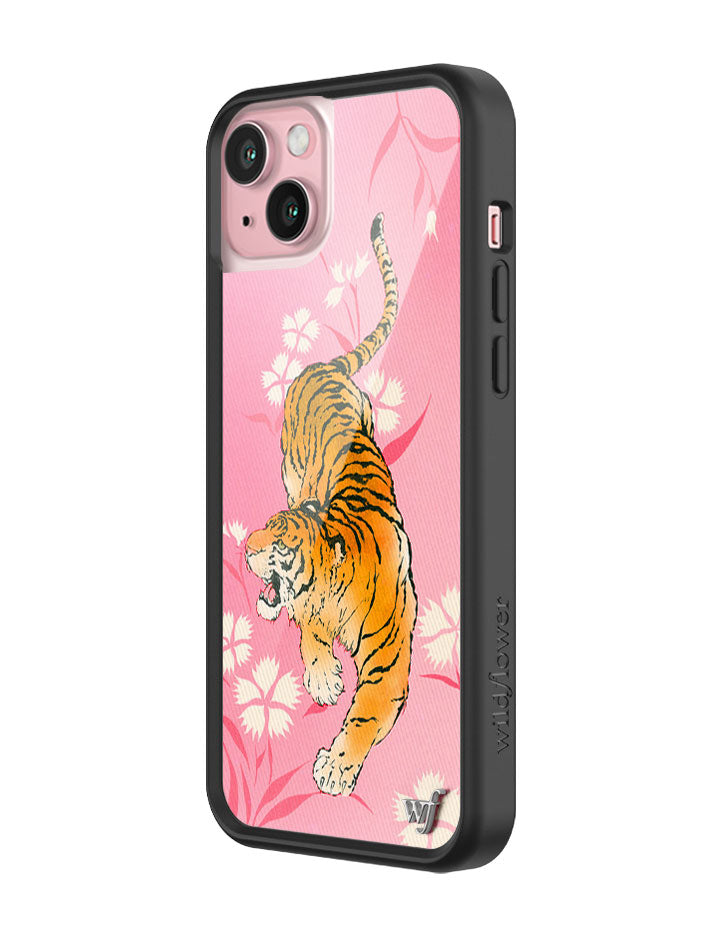 Wildflower Tiger Blossom iPhone Case
