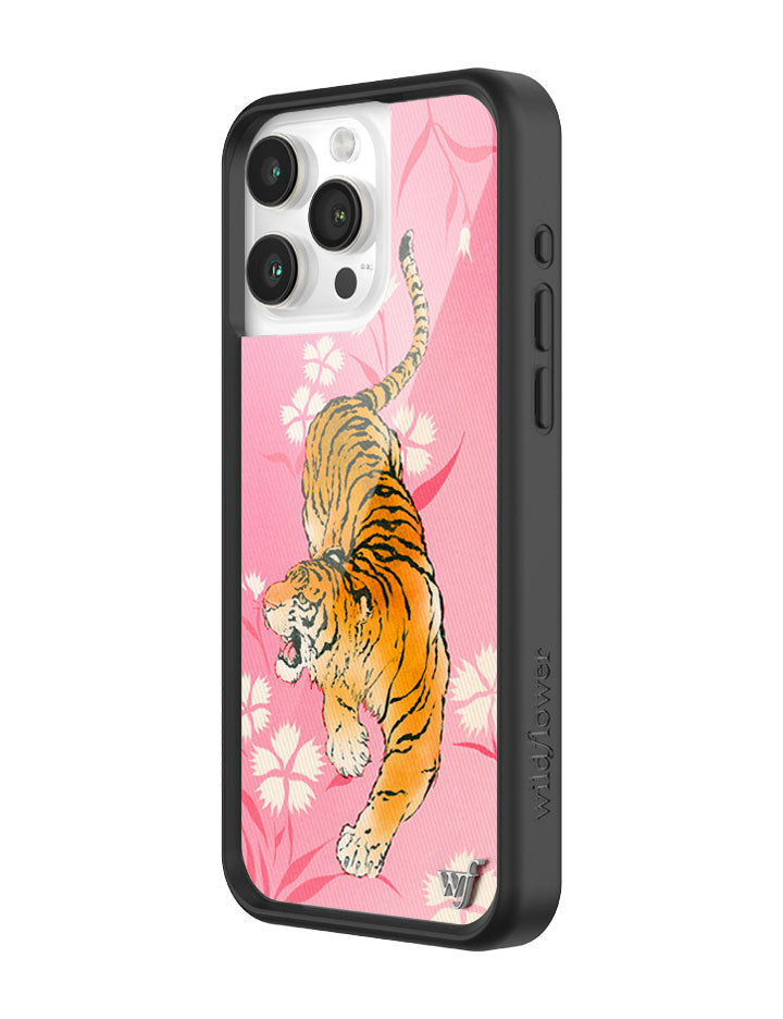 Wildflower Tiger Blossom iPhone Case