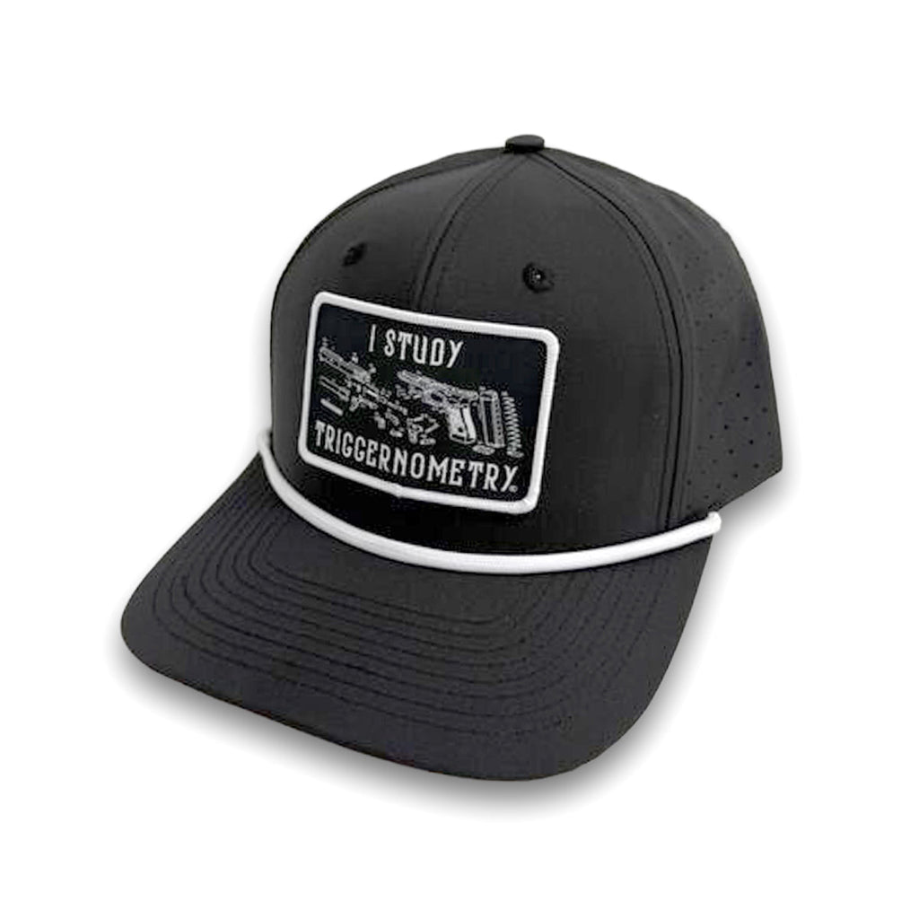 I Study Triggernometry Funny Gun Trucker Hat – Woven Patch Snapback