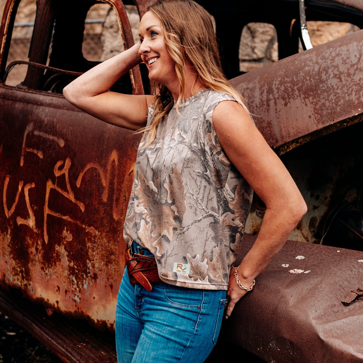 Vintage Ridge & Vale Realtree Camo Muscle Tank