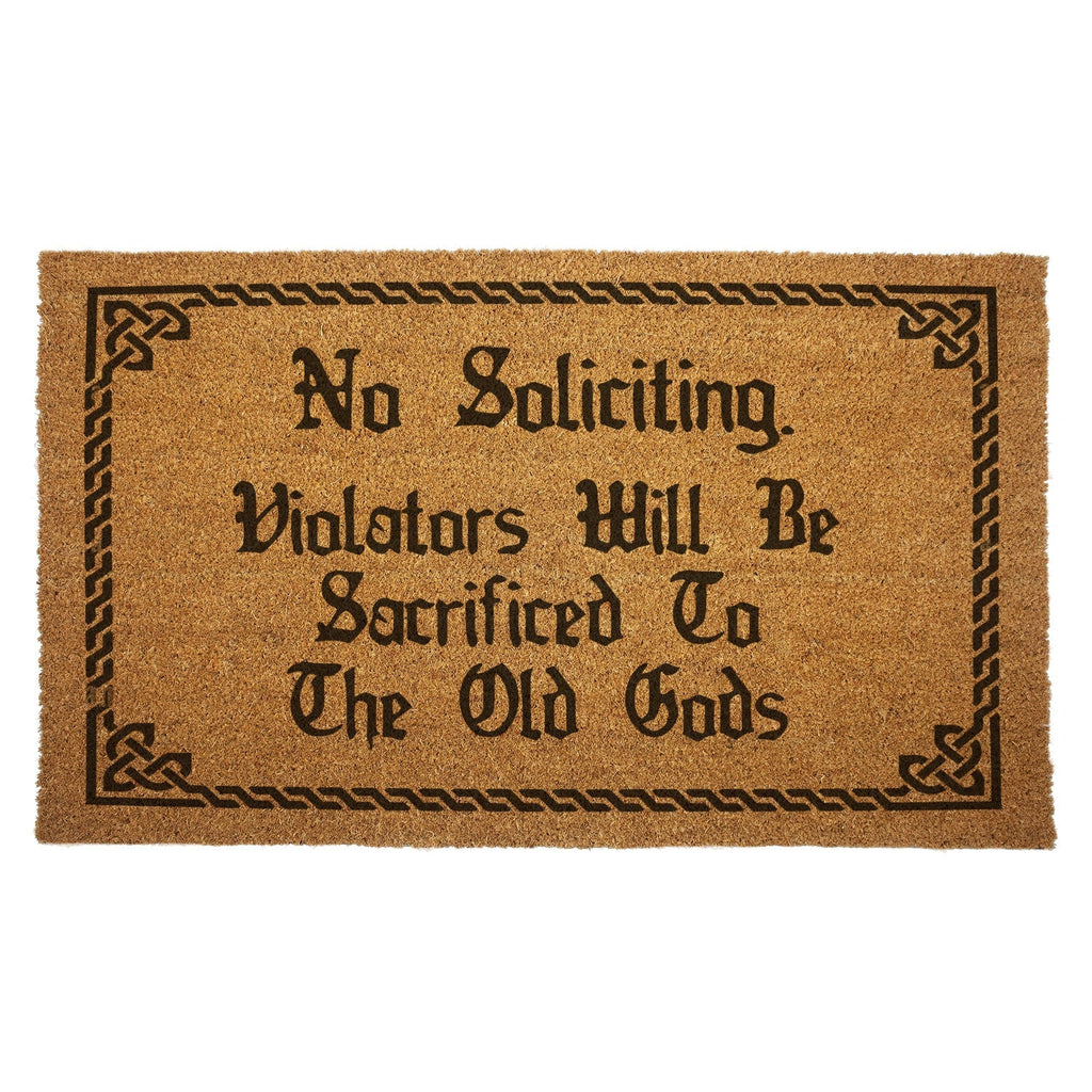 Violators Will Be Sacrificed Door Mat