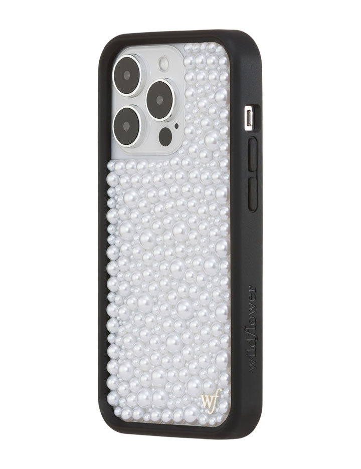 Wildflower Pearl | White iPhone Case