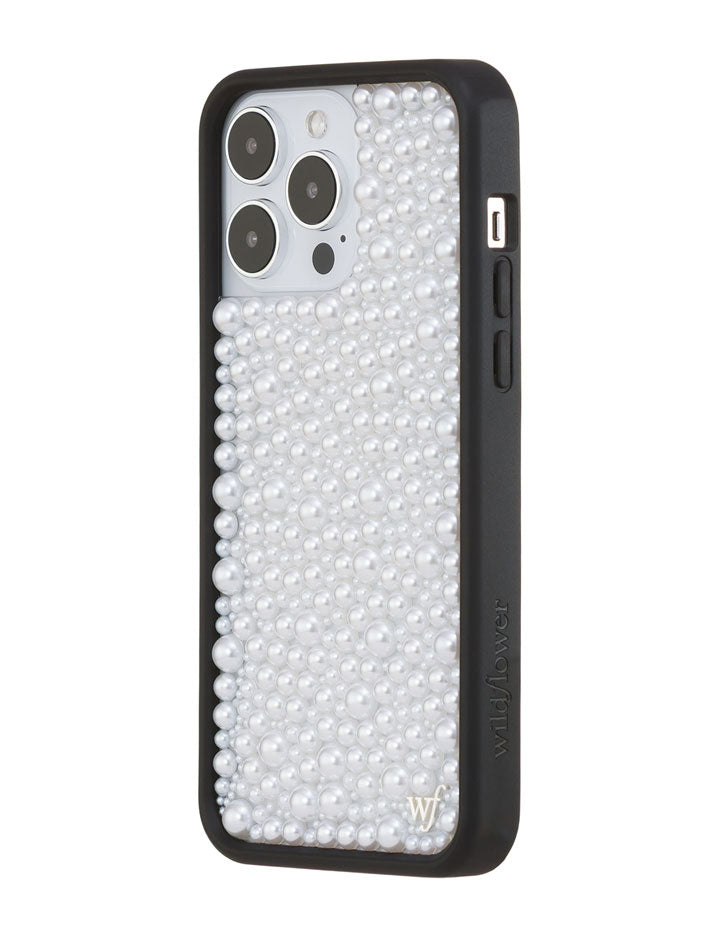 Wildflower Pearl | White iPhone Case