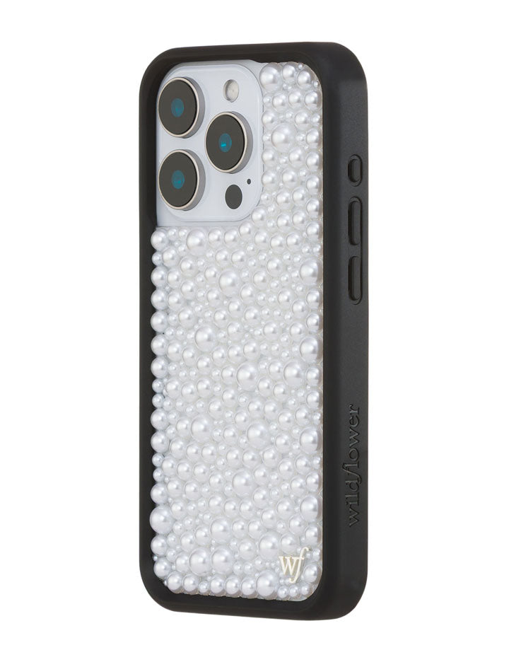 Wildflower Pearl | White iPhone Case
