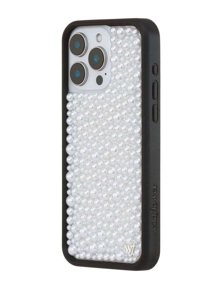Wildflower Pearl | White iPhone Case