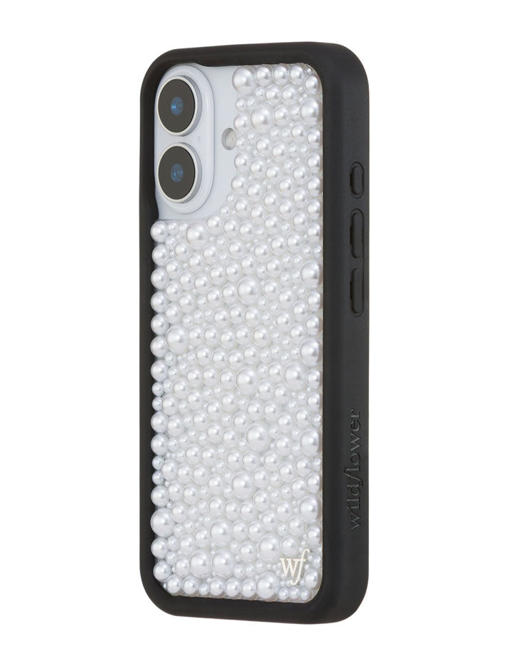 Wildflower Pearl | White iPhone Case