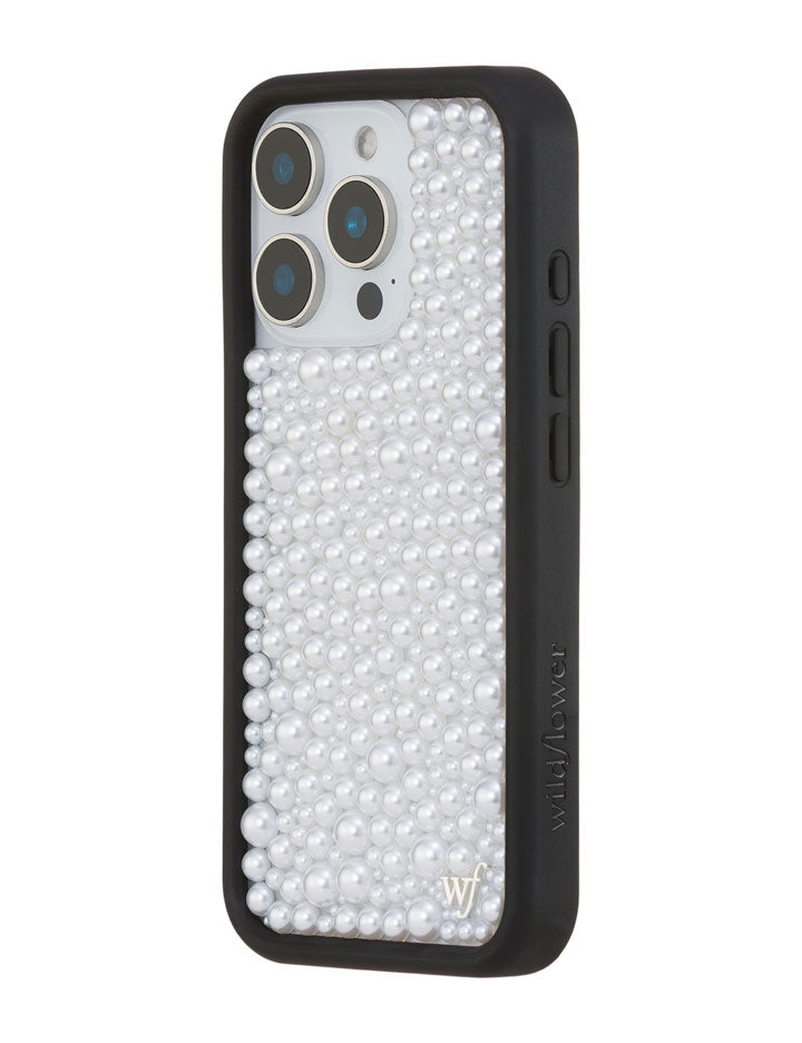 Wildflower Pearl | White iPhone Case