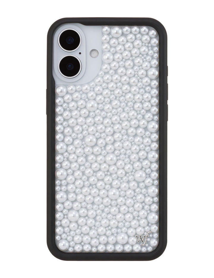 Wildflower Pearl | White iPhone Case