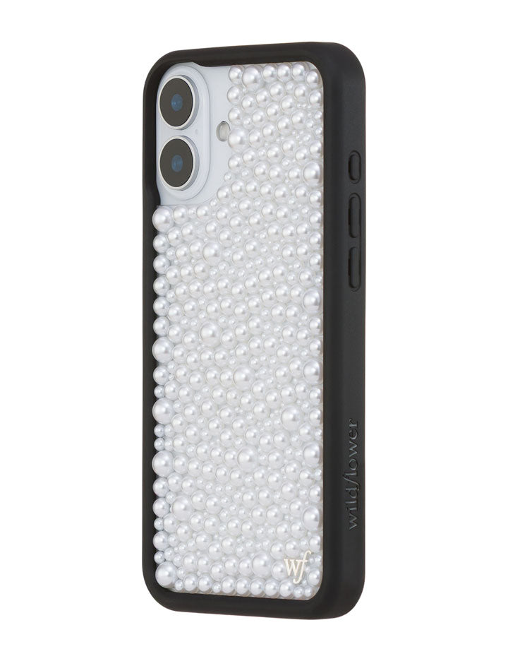 Wildflower Pearl | White iPhone Case