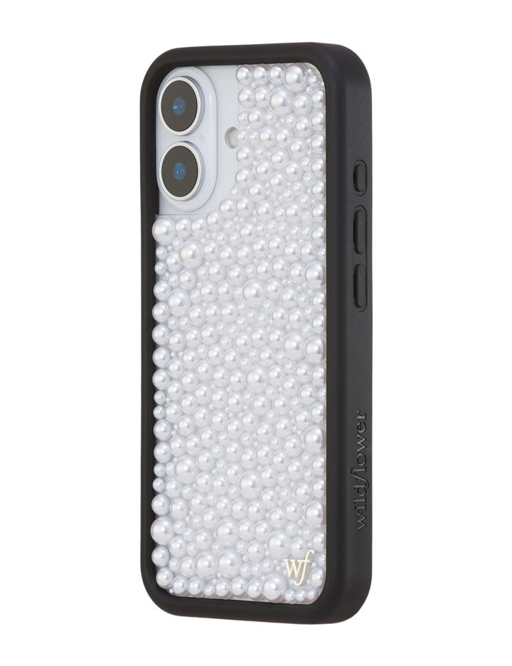 Wildflower Pearl | White iPhone Case