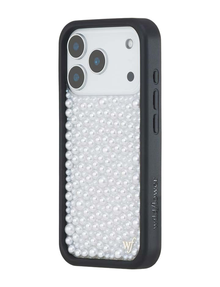 Wildflower Pearl | White iPhone Case