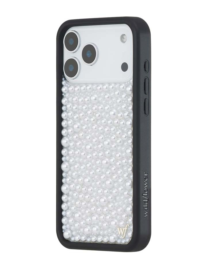 Wildflower Pearl | White iPhone Case
