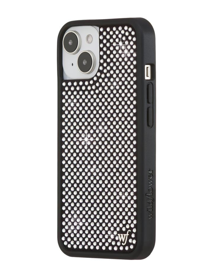 Wildflower Rhinestone iPhone Case | White