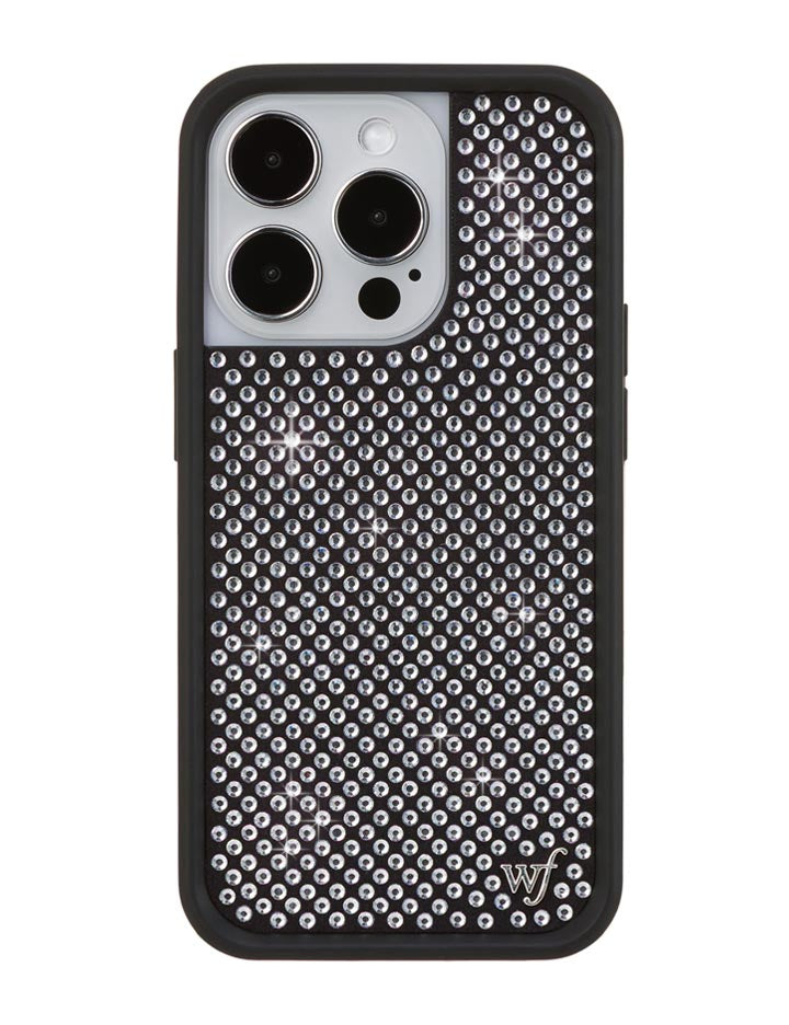 Wildflower Rhinestone iPhone Case | White