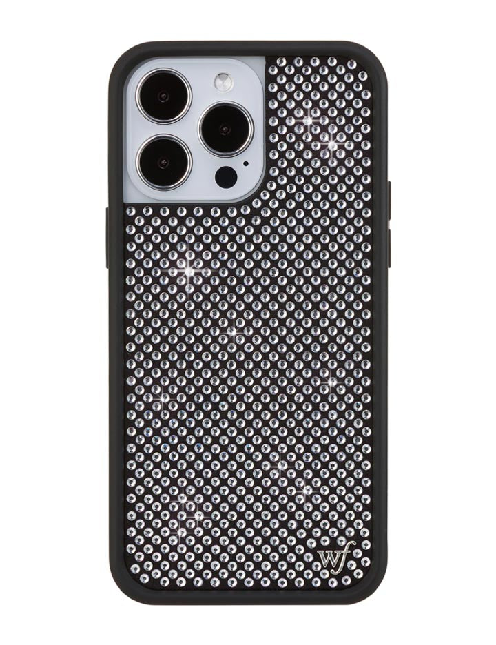 Wildflower Rhinestone iPhone Case | White