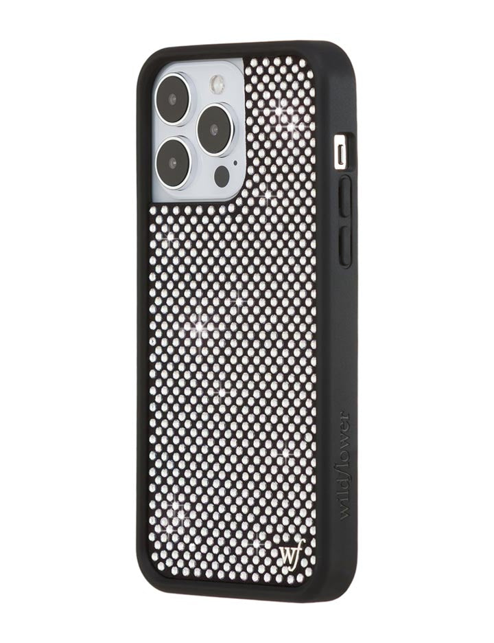 Wildflower Rhinestone iPhone Case | White
