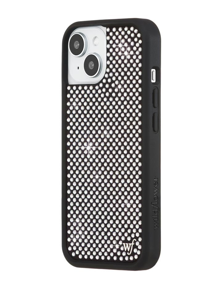 Wildflower Rhinestone iPhone Case | White