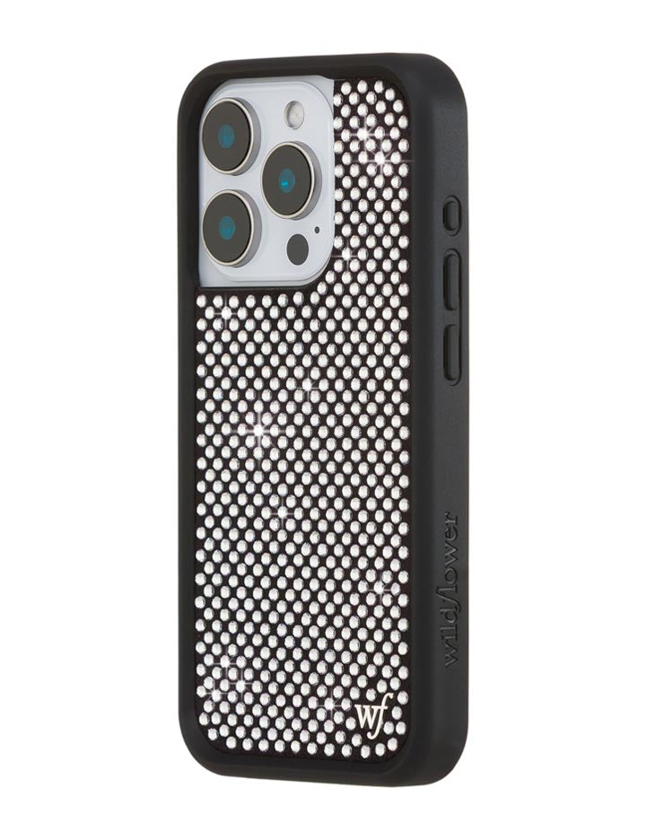 Wildflower Rhinestone iPhone Case | White