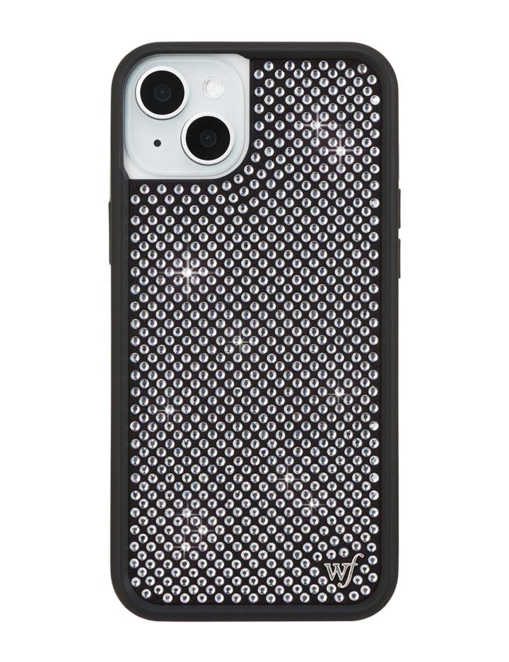 Wildflower Rhinestone iPhone Case | White