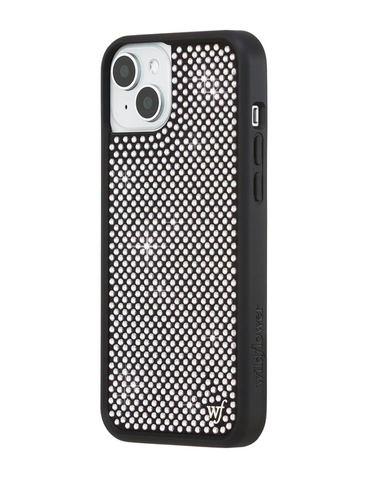 Wildflower Rhinestone iPhone Case | White