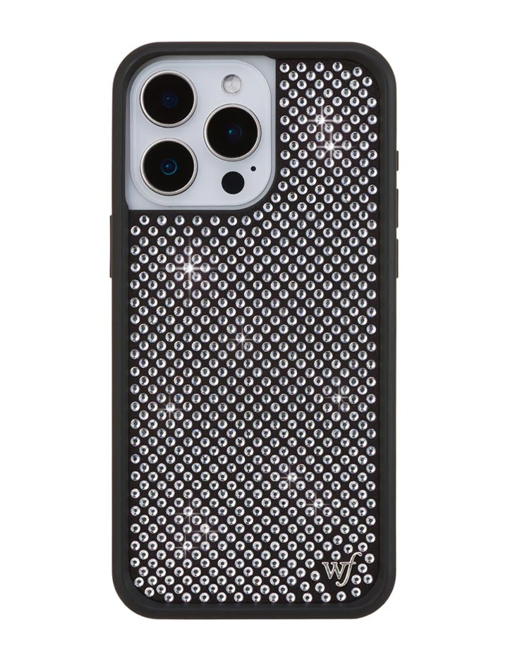 Wildflower Rhinestone iPhone Case | White