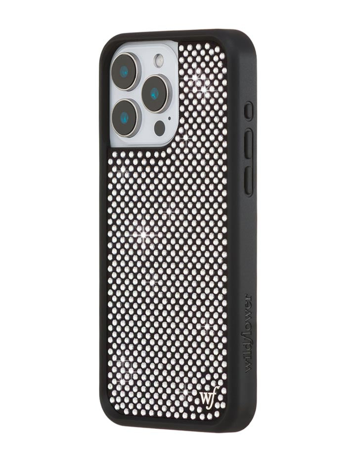 Wildflower Rhinestone iPhone Case | White