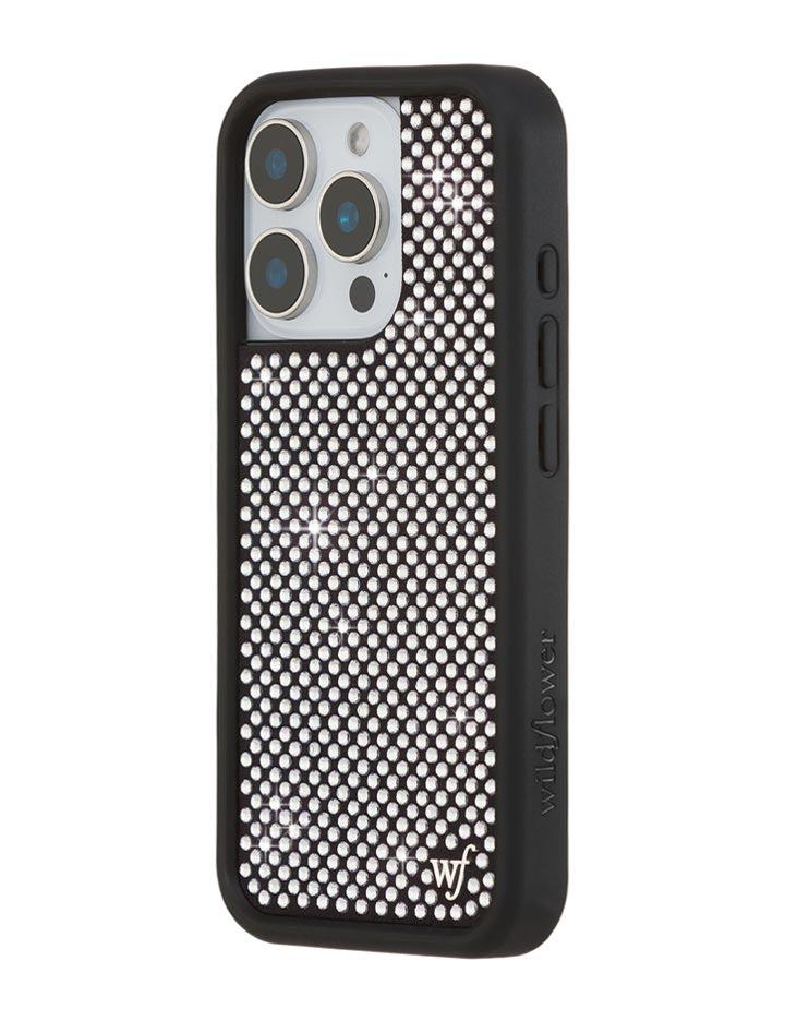 Wildflower Rhinestone iPhone Case | White